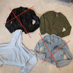 2 Jackets/Hood, Long Sleeve Crop Hoodie,  Superdown & Asos
